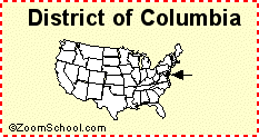 where is district of columbia on us map District Of Columbia Washington D C Facts Map And Symbols where is district of columbia on us map