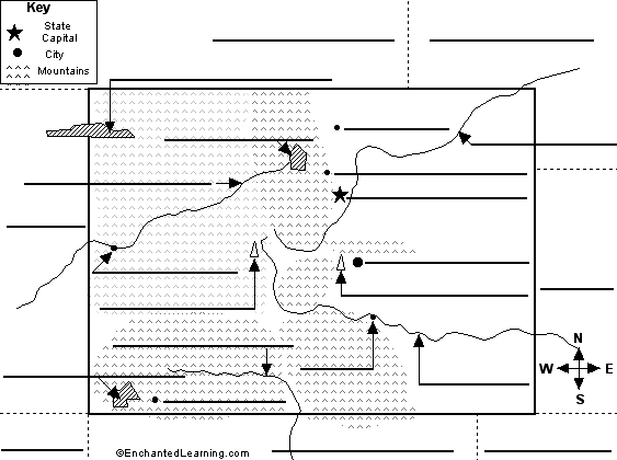 Search result: 'Label Colorado State Map Printout'