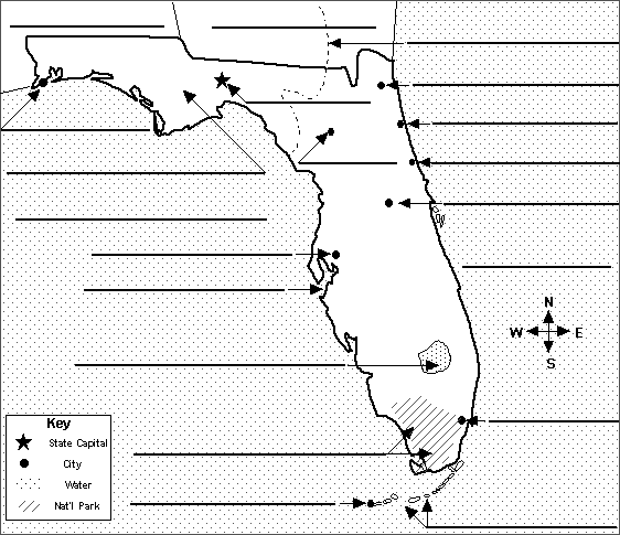 Search result: 'Label Florida State Map Printout'