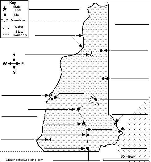 Search result: 'Label New Hampshire Map Printout'