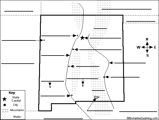 Search result: 'Label New Mexico Map Printout'