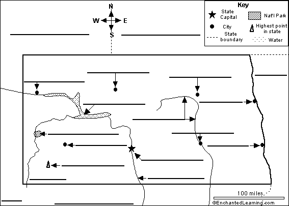 Search result: 'Label North Dakota Map Printout'