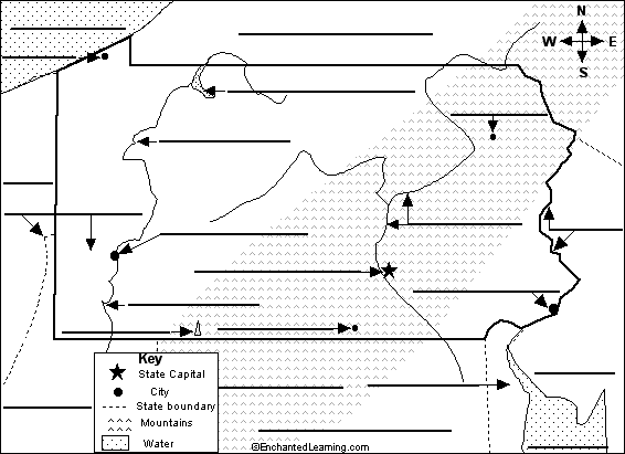 Label Pennsylvania map