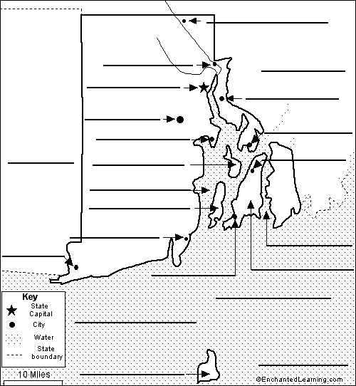 Label Rhode Island map