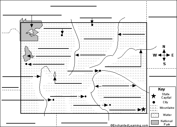 Search result: 'Label Wyoming Map Printout'