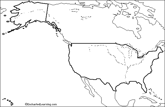 Search result: 'Outline Map Research Activity #3 - USA'