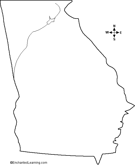 Search result: 'Outline Map Georgia'