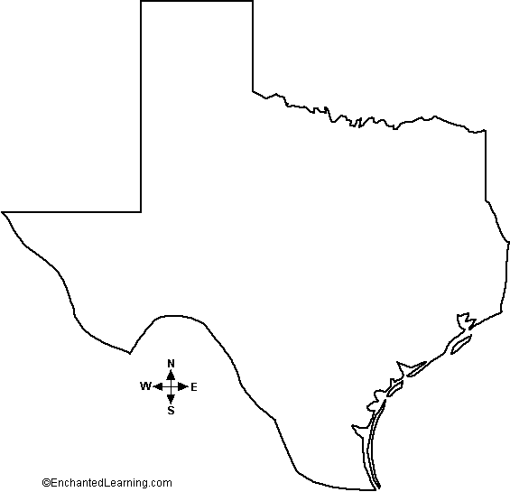 outline-map-texas-enchantedlearning