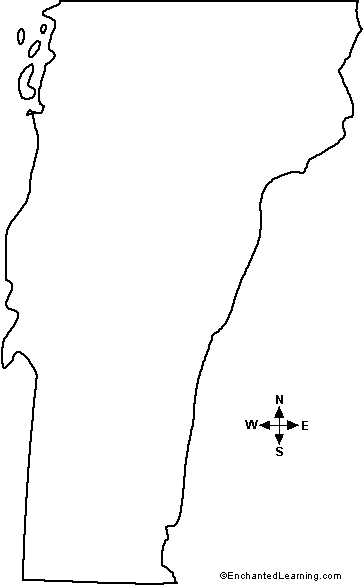 Search result: 'Outline Map Vermont'
