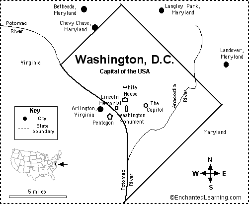 Search result: 'Washington, D.C. Map/Quiz Printout'