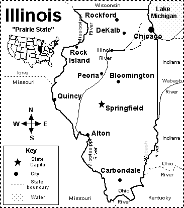 Search result: 'Illinois Map/Quiz Printout'