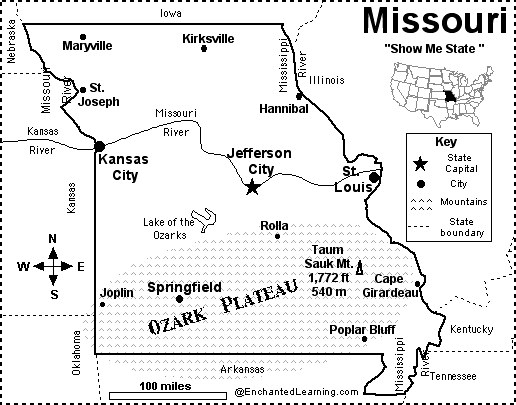 Search result: 'Missouri Map/Quiz Printout'