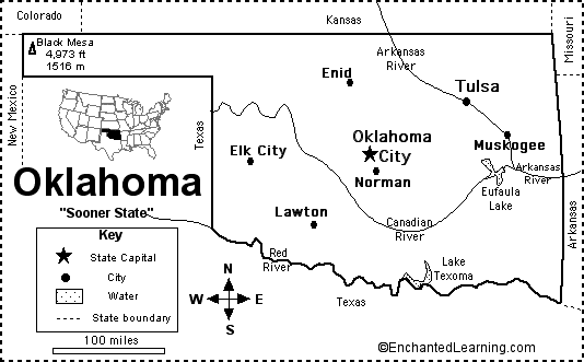 Search result: 'Oklahoma Map/Quiz Printout'