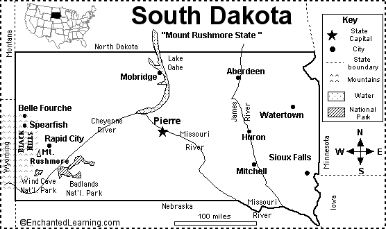 Search result: 'South Dakota Map/Quiz Printout'