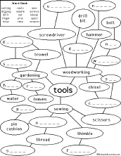 Search result: 'Tool-Related Word-Net Mystery Puzzle: Printable Worksheet'