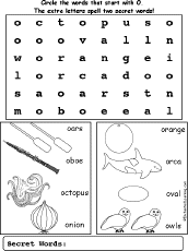 Letter O Alphabet Activities At Enchantedlearning Com