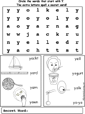 Y words wordsearch