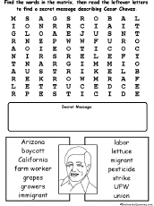 Chavez wordsearch