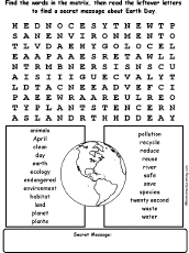 earth day word search puzzle slidesharedocs