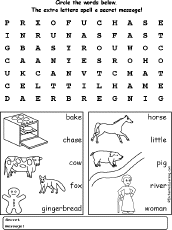 The Mitten wordsearch