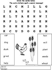 The Mitten wordsearch