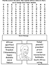 nelson mandela enchantedlearning com