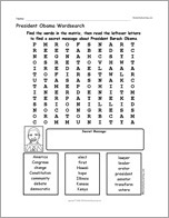 Search result: 'President Barack Obama Wordsearch'