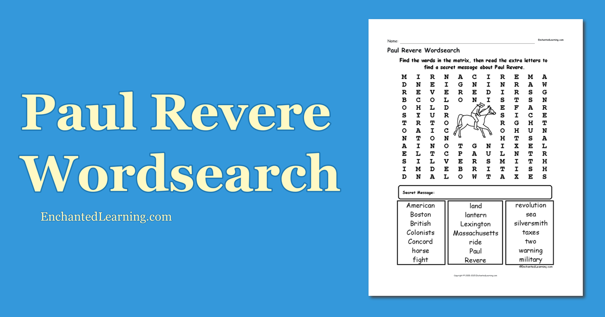 paul-revere-wordsearch-enchanted-learning