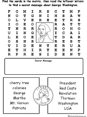 Washington wordsearch