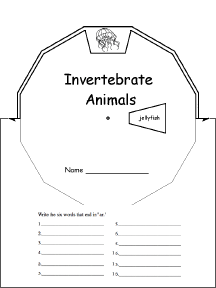 invertebrates pictures printable