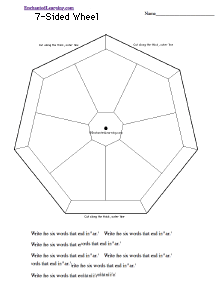 Search result: '7-Sided Blank Word Wheel - Bottom: Printable Worksheet'