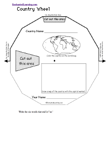 Search result: 'Country Wheel - Top: Printable Worksheet'