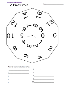 Search result: 'Two Times Wheel - Bottom: Printable Worksheet'