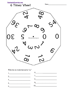 Search result: 'Six Times Wheel - Bottom: Printable Worksheet'