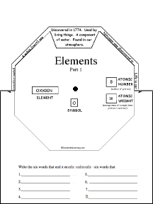 Search result: 'Chemical Elements Wheel: Printable Worksheet'