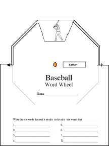 Search result: 'Sports Word Wheels: Printable Worksheet'