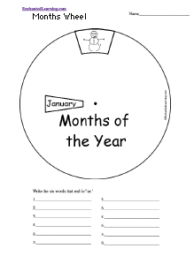 Label The Months Of The Year In Italian Enchanted Learning