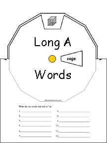 Long A word wheel