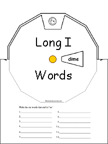 Search result: 'Long I Word Wheel : Printable Worksheet'