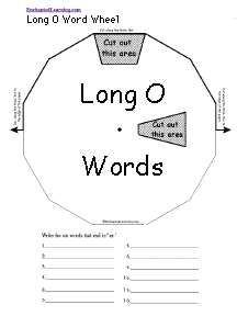 Search result: 'Long O Word Wheel  - Top: Printable Worksheet'