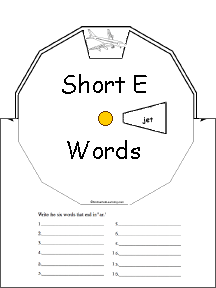 Short E Alphabet Activities At Enchantedlearning Com